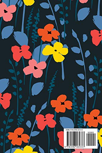 Address Book: For Contacts, Addresses, Phone, Email, Note,Emergency Contacts,Alphabetical Index With Dark Floral Abstract Seamle,Used