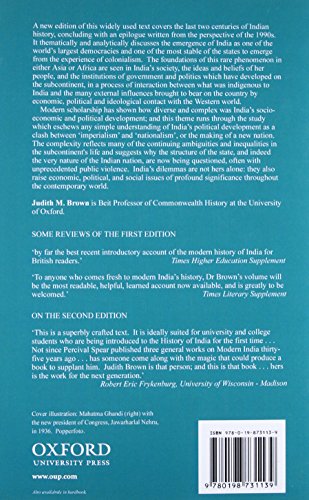 Modern India: The Origins Of An Asian Democracy, 2Nd Edition (The Short Oxford History Of The Modern World),Used