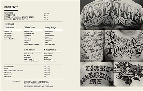 Graphic Art of Tattoo Lettering: A Visual Guide to Contemporary Styles and Designs,Used