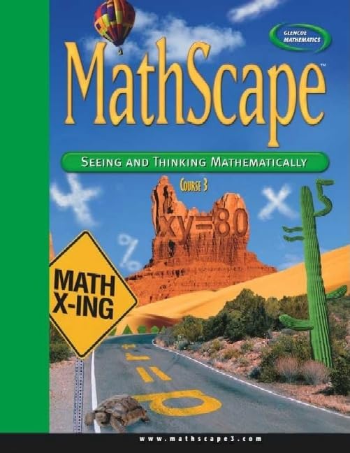 Mathscape: Seeing And Thinking Mathematically, Course 3, (Glencoe Mathematics) (Creative Pub: Mathscape),New