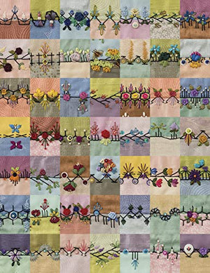 Stunning Stitches for Crazy Quilts: 480 Embroidered Seam Designs, 36 StitchTemplate Designs for Perfect Placement,New