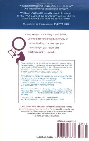 Language And The Pursuit Of Happiness: A New Foundation For Designing Your Life, Your Relationships & Your Results,Used