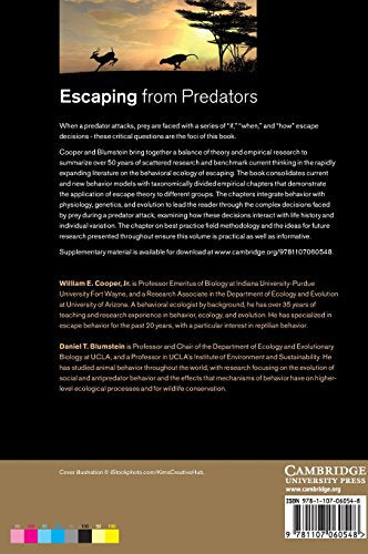 Escaping From Predators: An Integrative View of Escape Decisions,Used