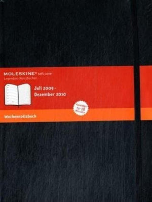 Moleskine Academic Weekly Notebook 2010 18 Month Soft Black XLarge