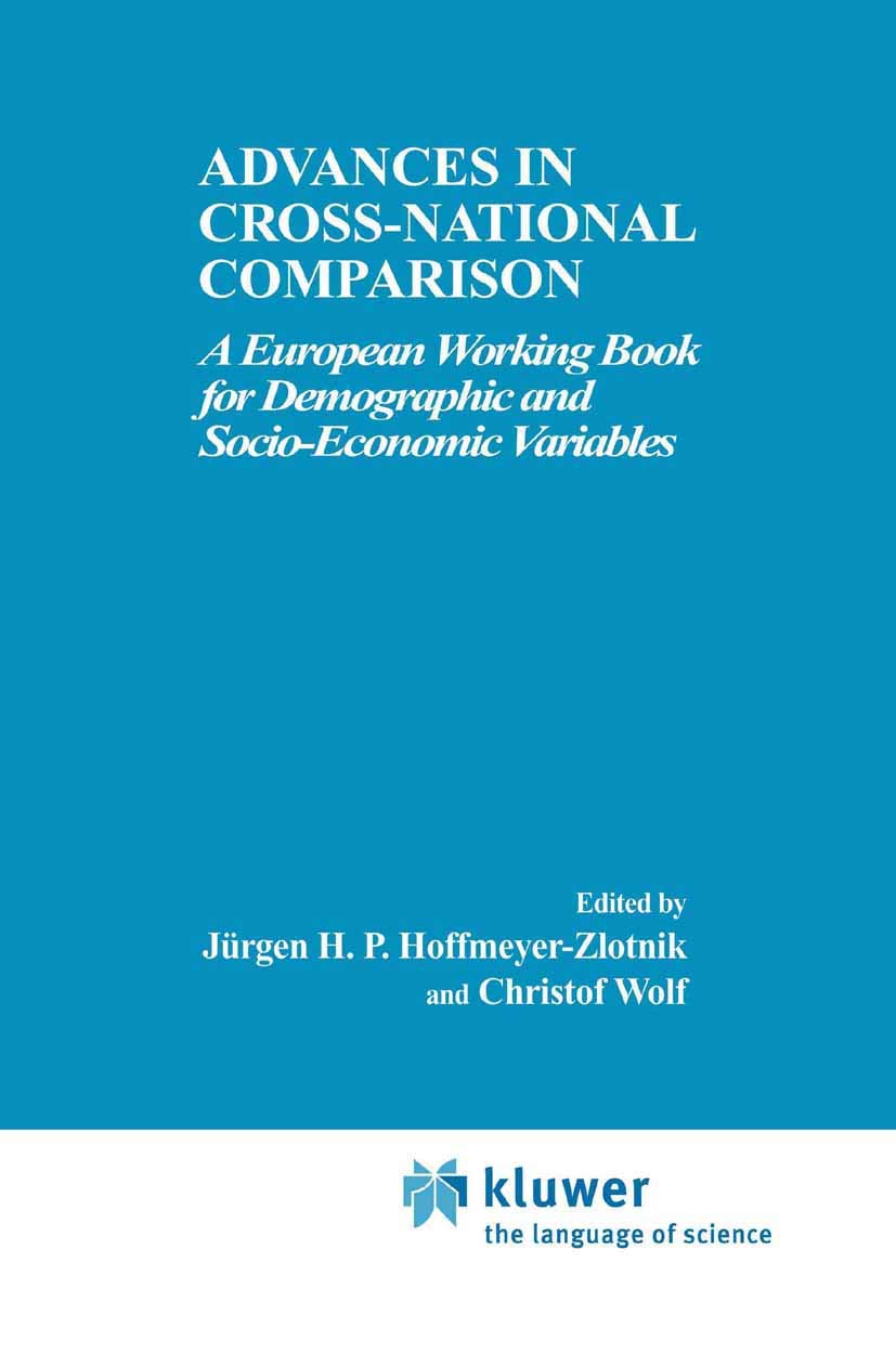 Advances in CrossNational Comparison: A European Working Book for Demographic and SocioEconomic Variables,Used