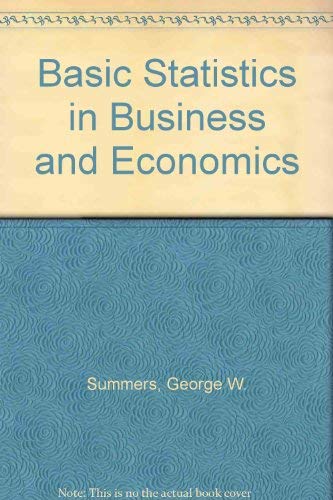 Basic Statistics in Business and Economics,Used