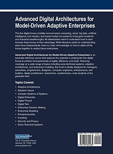 Advanced Digital Architectures for Modeldriven Adaptive Enterprises (Advances in Ebusiness Research),Used