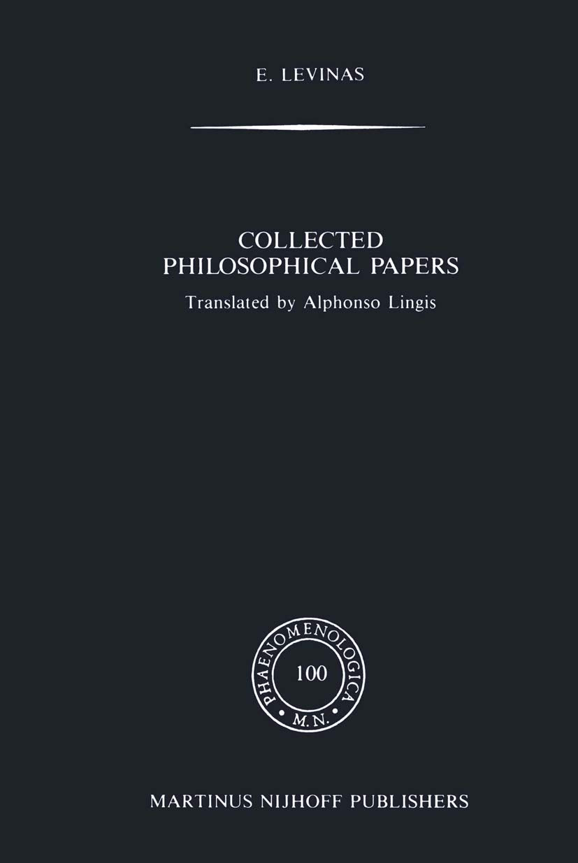 Collected Philosophical Papers (Phaenomenologica, 100),Used