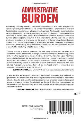 Administrative Burden: Policymaking By Other Means