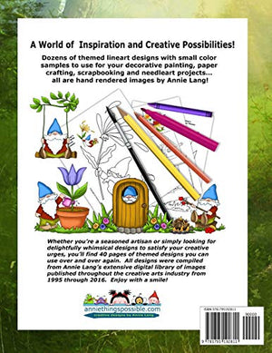 Gnome Grown Gnomes: Line Art Pattern Book,Used