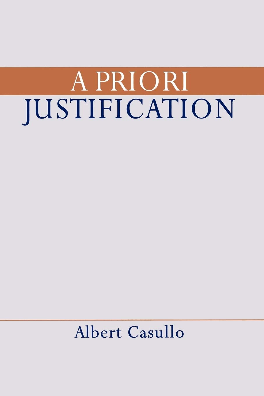 A Priori Justification,Used