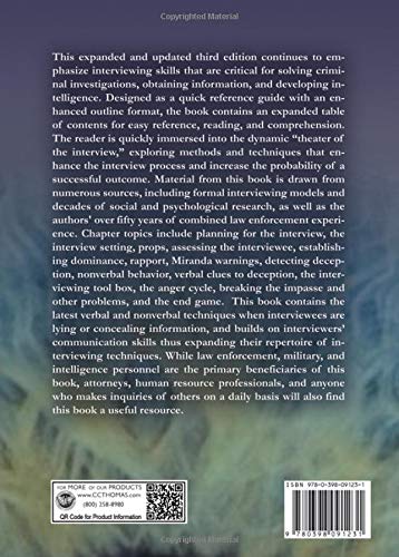 Advanced Interviewing Techniques: Proven Strategies For Law Enforcement, Military, And Security Personnel,New