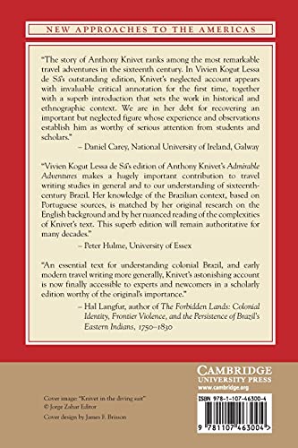 The Admirable Adventures and Strange Fortunes of Master Anthony Knivet: An English Pirate in SixteenthCentury Brazil (New Appro,Used