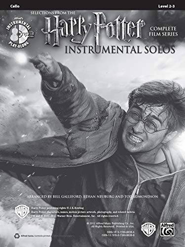 Harry Potter Instrumental Solos For Strings: Cello, Book & Online Audio/Software (Pop Instrumental Solos Series)