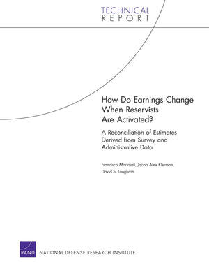How Do Earnings Change When Reservists Are Activated? A Reconciliation of Estimates Derived from Survey and Administrative Data ,Used