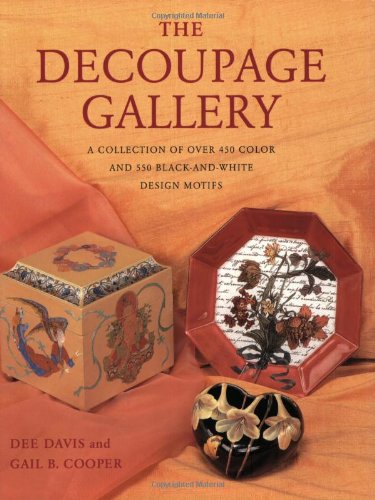 The Decoupage Gallery: A Collection of Over 450 Color and 550 BlackandWhite Design Motifs,New