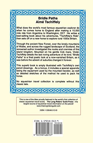 Bridle Paths: Europe's Most Famous Equestrian Explorer Rides Through England (Equestrian Travel Classics),Used