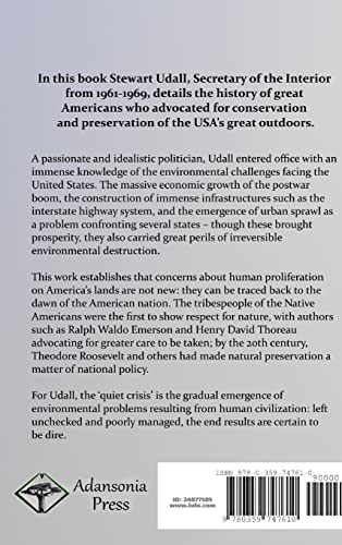 The Quiet Crisis: A History of Environmental Conservation in the USA, from the Native Americans to the Modern Day (Hardcover),Used