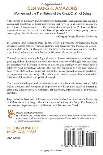 Centaurs and Amazons: Women and the PreHistory of the Great Chain of Being (Women And Culture Series),Used
