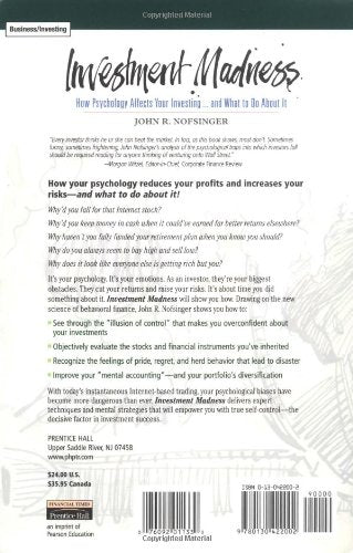 Investment Madness: How Psychology Affects Your Investing...And What To Do About It,Used