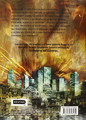 Cazadores De Sombras 3, Ciudad De Cristal: City Of Glass (Mortal Instruments) (Cazadores De Sombras / Mortal Instruments) (Spani,Used