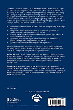 Strategic Marketing: Concepts and Cases,Used