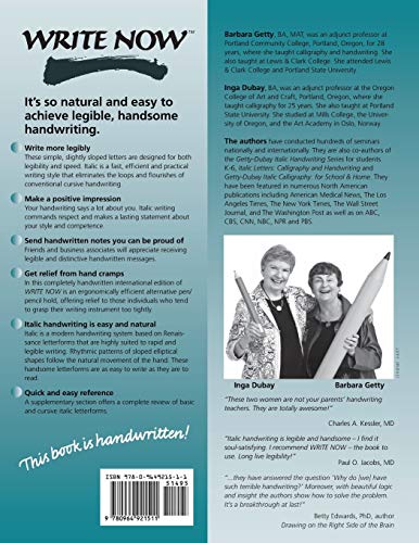 Write Now: The GettyDubay Program for Handwriting Success,Used