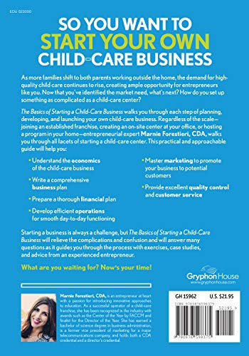 The Basics of Starting a ChildCare Business: The Business of Childcare,Used