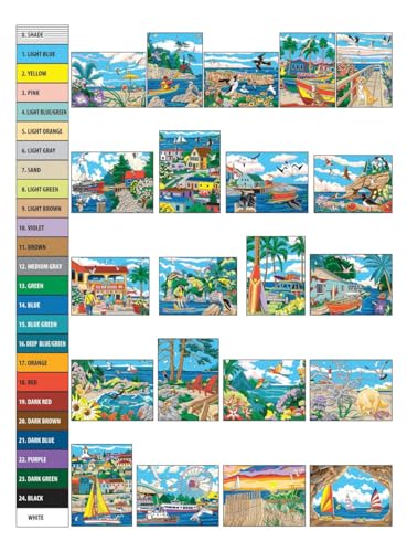 Creative Haven By The Sea Color By Number (Adult Coloring Books: Sea Life)