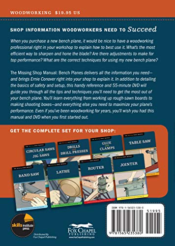 Bench Planes (Missing Shop Manual) with DVD: The Tool Information You Need at Your Fingertips,Used