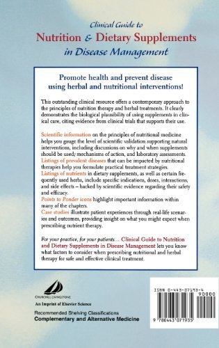 Clinical Guide to Nutrition and Dietary Supplements in Disease Management,Used