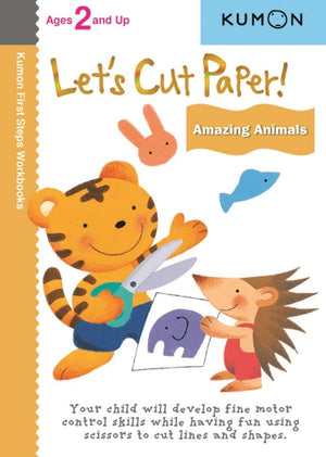 Let's Cut Paper: Amazing Animals (Kumon First Steps Workbooks),Used
