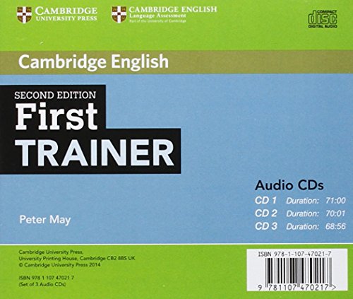 First Trainer Audio CDs (3),Used