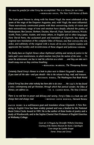 The Odes of Horace,New