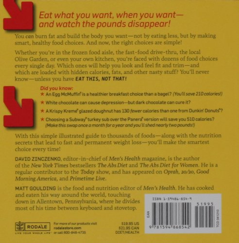 Eat This, Not That! Thousands Of Simple Food Swaps That Can Save You 10, 20, 30 Poundsor More!