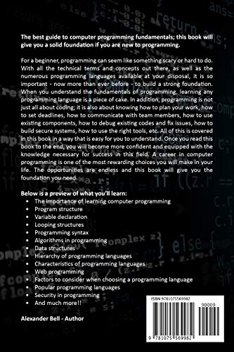 Computer Programming: Fundamentals for Absolute Beginners,Used