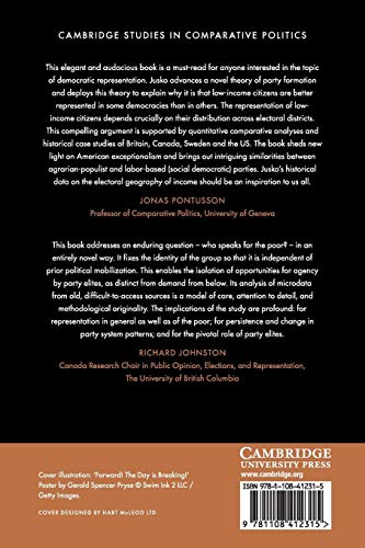 Who Speaks for the Poor?: Electoral Geography, Party Entry, and Representation (Cambridge Studies in Comparative Politics),Used