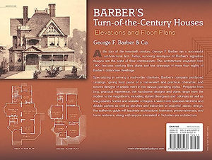 Barber's TurnoftheCentury Houses: Elevations and Floor Plans (Dover Architecture),New