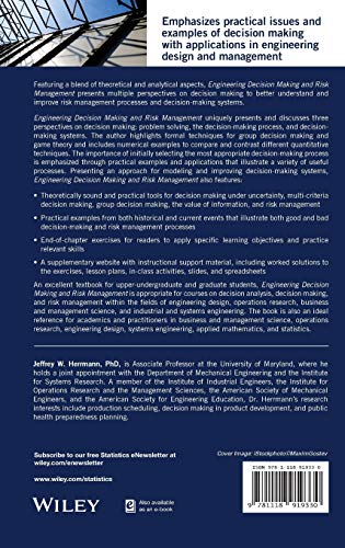 Engineering Decision Making and Risk Management,Used