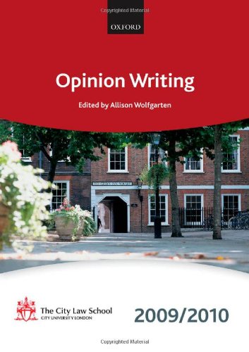 Opinion Writing 20092010 (Bar Manuals),Used