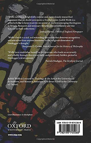 Heidegger's Eschatology: Theological Horizons in Martin Heidegger's Early Work (Oxford Theology and Religion Monographs),Used