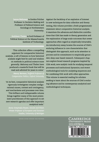 Advances in ComparativeHistorical Analysis (Strategies for Social Inquiry),Used