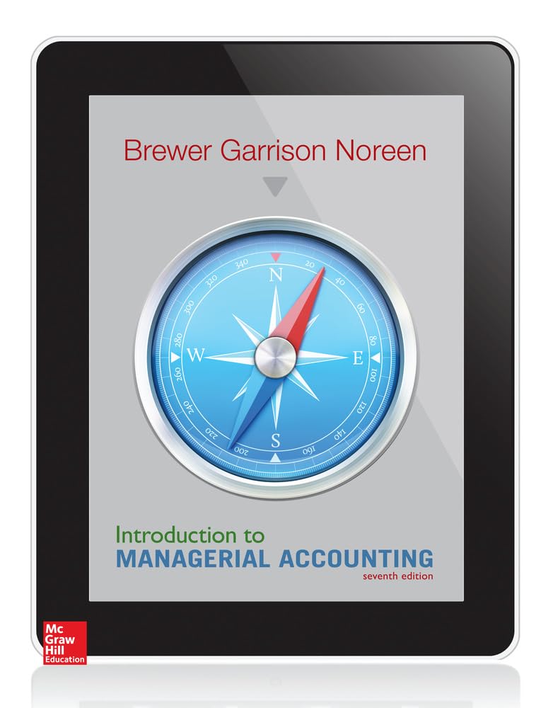 Introduction to Managerial Accounting,New