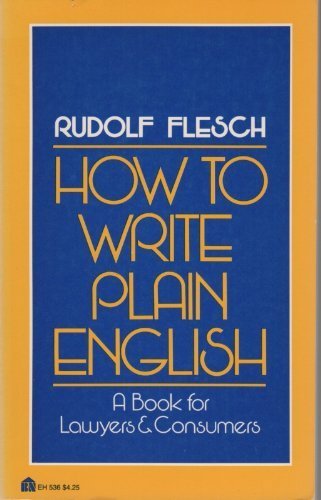 How to Write Plain English,Used
