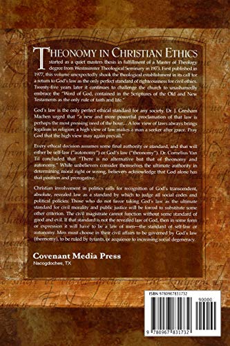 Theonomy In Christian Ethics,New