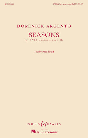 Seasons: Satb Chorus A Cappella,Used