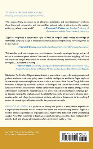 Globalization: The Paradox of Organizational Behavior: Terrorism, Foreign Policy, and Governance,Used