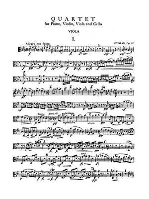 Quartet Opus 87 In E flat Major: For Piano, Violin, Viola and Cello (Kalmus Edition),Used