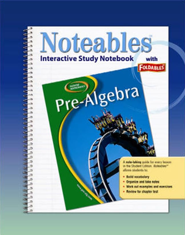 Glencoe PreAlgebra, Noteables: Interactive Study Notebook with Foldables (MERRILL PREALGEBRA),Used
