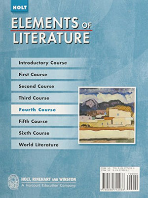 Elements Of Literature: Elements Of Literature, Student Edition Fourth Course 2008,Used